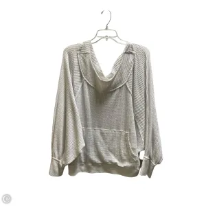 Sweatshirt Hoodie By Free People In White, Size: M Joy Ease