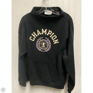 Classic Wear Natural Fiber Blend Sweatshirt Collar By Champion In Black, Size: L