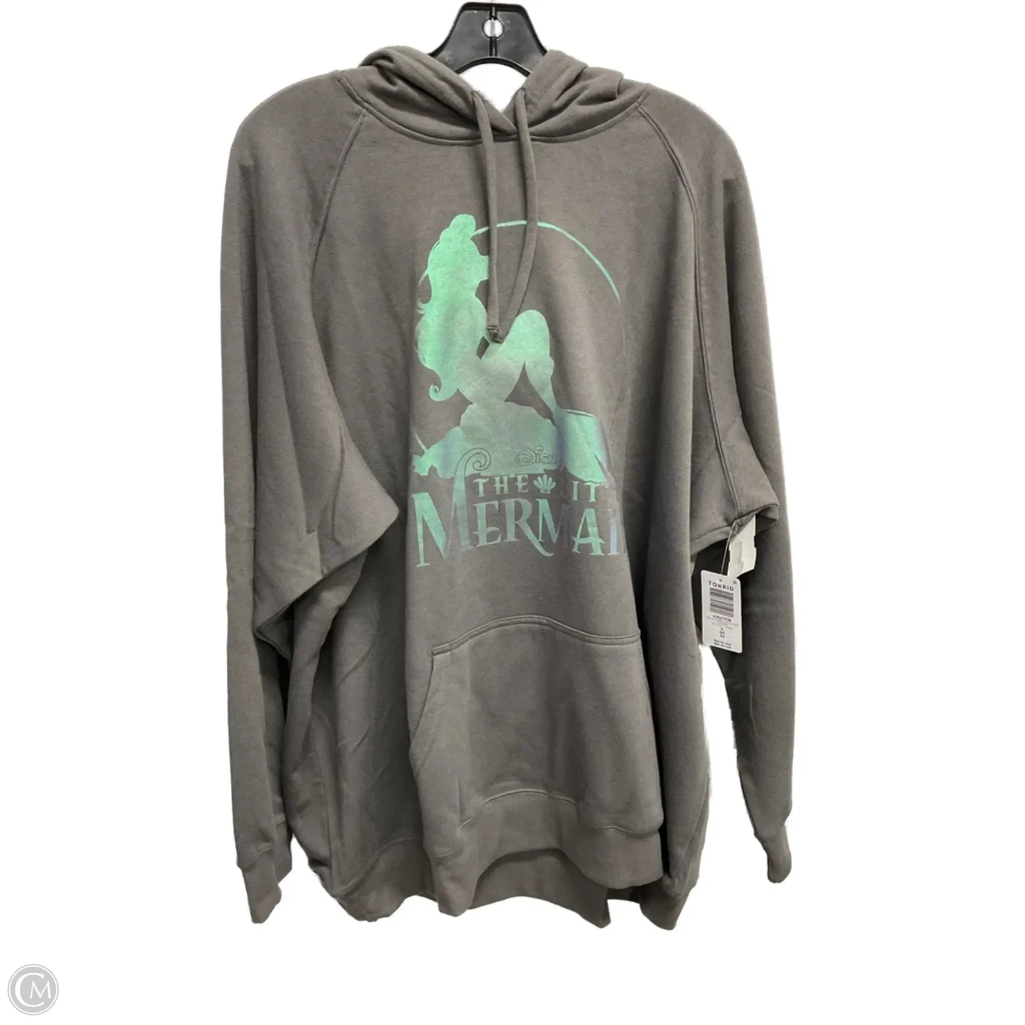Romance Fit Mountain Cool Sweatshirt Hoodie By Torrid In Grey, Size: 4x