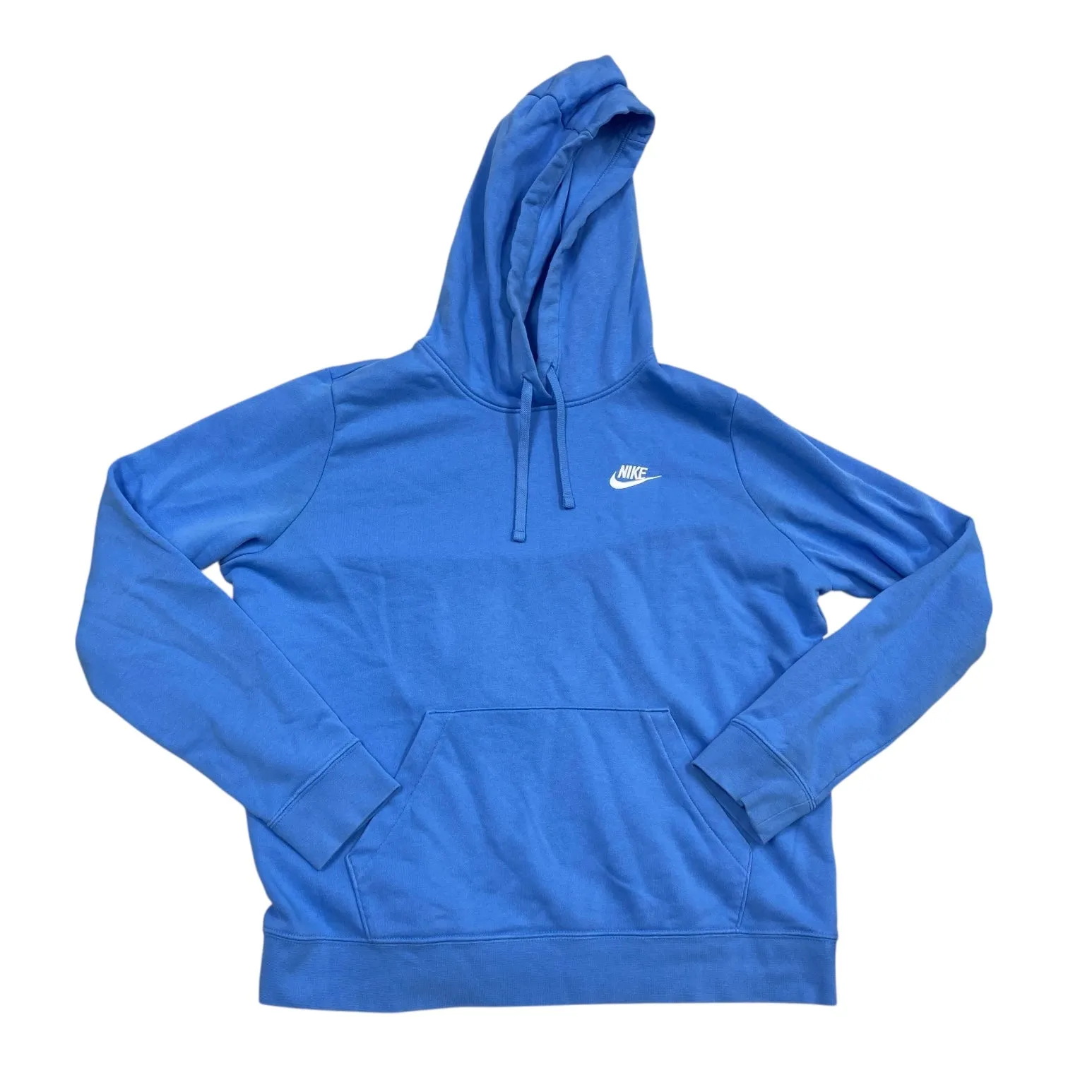 MinimalistStyle Convertible Style Athletic Sweatshirt Hoodie By Nike Apparel In Blue, Size:L