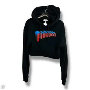 Cropped Sweatshirt Hoodie By FIORUCCI In Black, Size: M Metro Mode Quick Wear