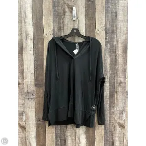 LightweightKnit Sweatshirt Hoodie By Lou And Grey In Black, Size: Xs