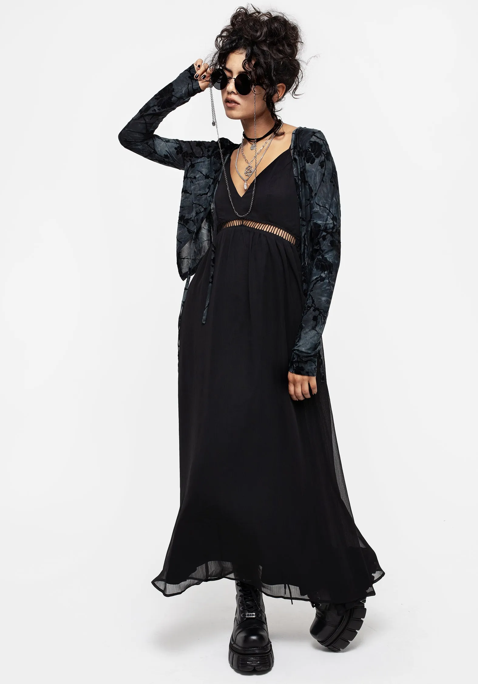 Sable Cami Maxi Dress Ideal for both warm and cool weather this dress is a year-round wardrobe staple Emerald Glow