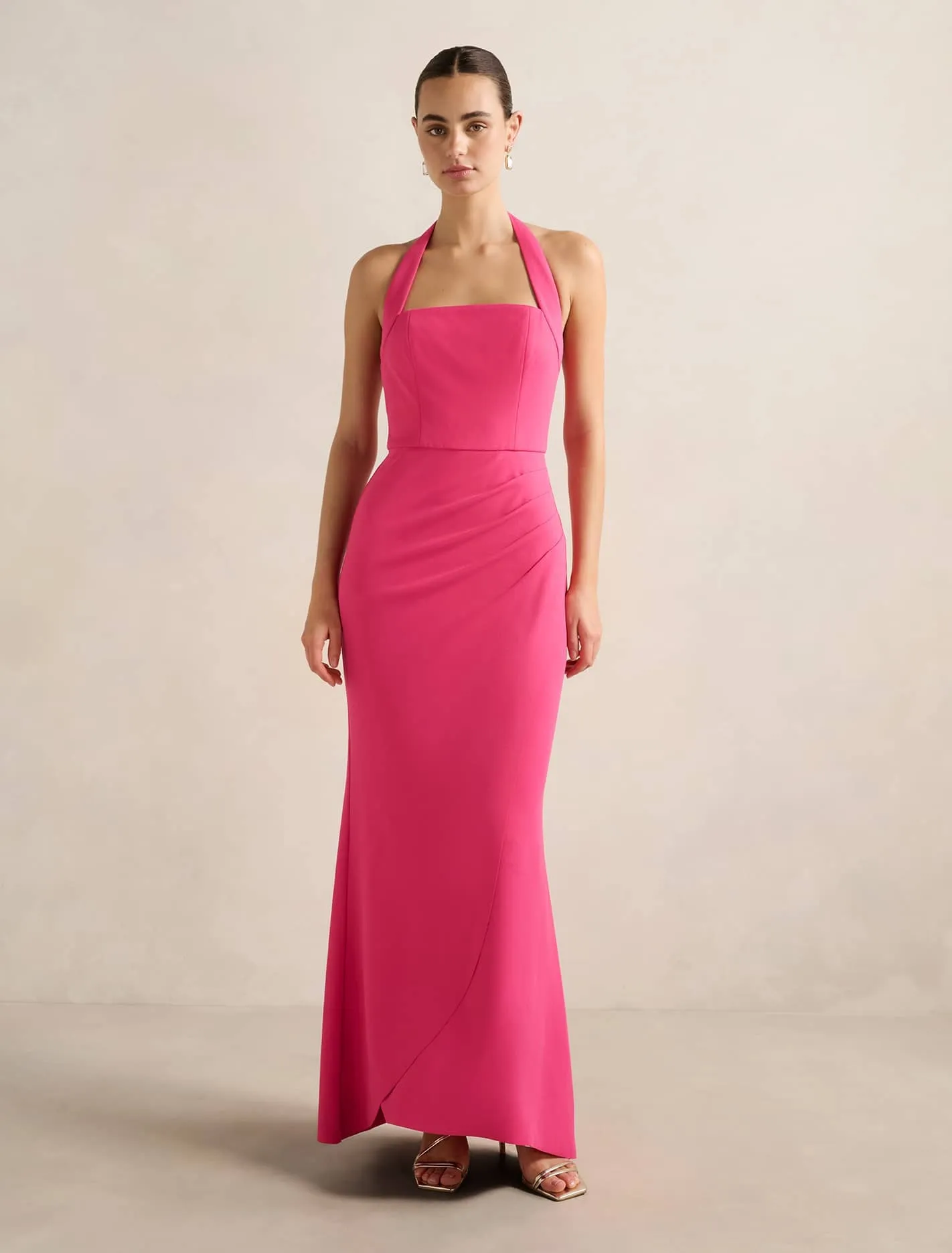 Willow Halter Wrap Maxi Dress Harvest Glow