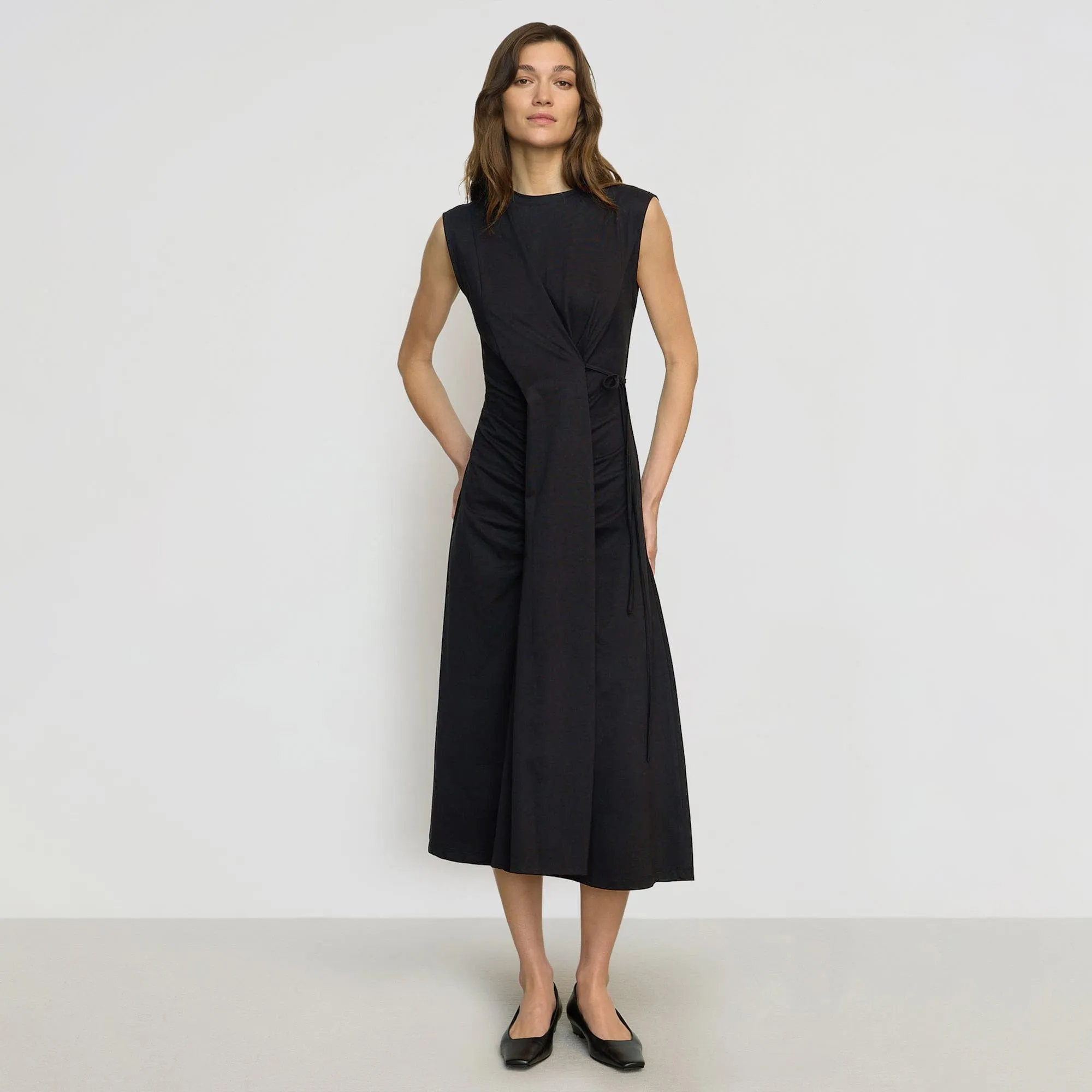Open Glow Swim Easy Agnes Twist-Drape Jersey Dress