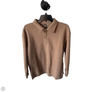UVProtectionFabric Gentle Power Sweatshirt Collar By Mondetta In Brown, Size: S