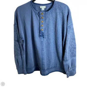 Sweatshirt Collar By Sundance In Blue, Size: M Lightweight Composite HighDensity Weave