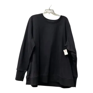 Athletic Sweatshirt Crewneck By Tek Gear In Black, Size:3X casual sneakers NonIrritating