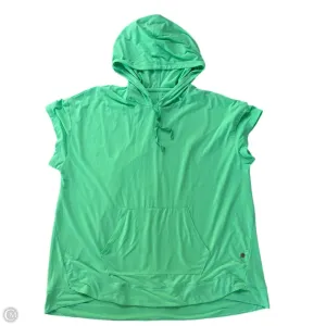 Fashion Forward Formal Shirt Athletic Sweatshirt Hoodie By Livi Active In Green, Size: 3x