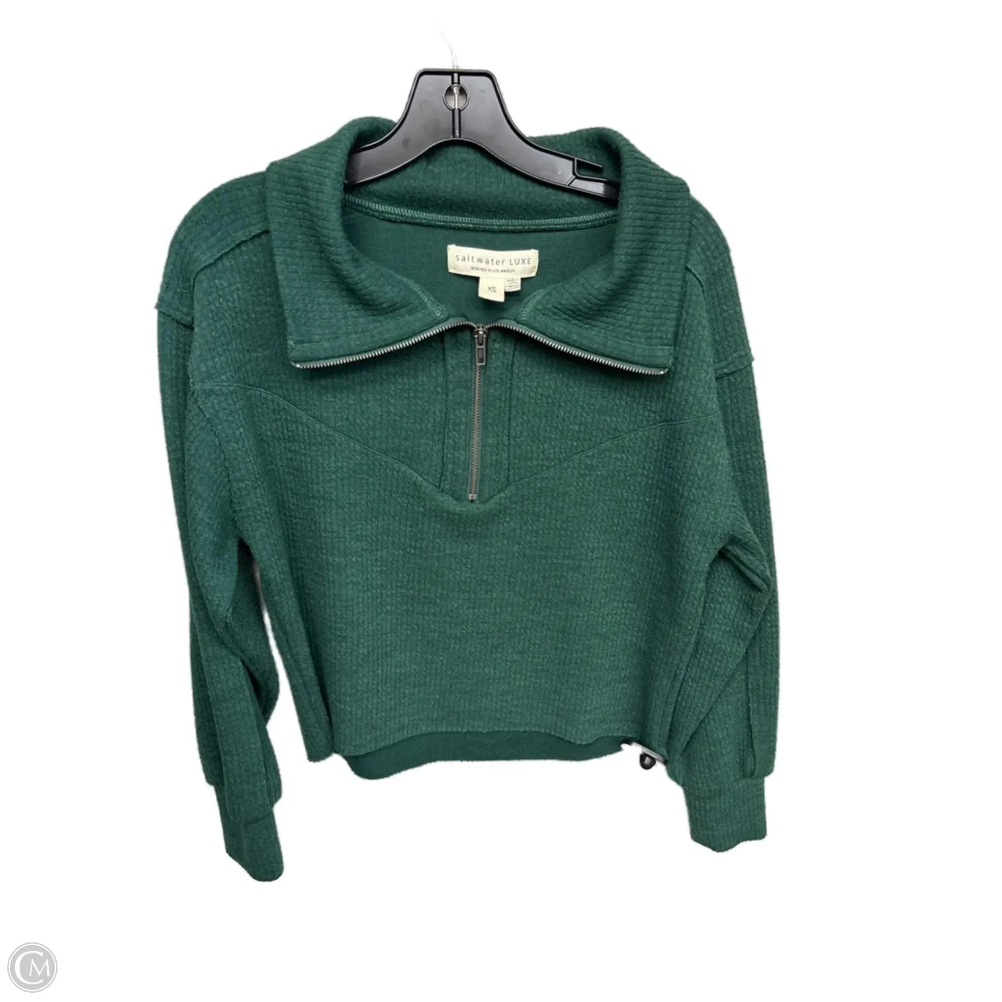 Smart Fit Modular Attachment System Sweatshirt Collar By Clothes Mentor In Green, Size: Xs