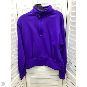 Transitional Clothing WrinkleResistantCloth Sweatshirt Crewneck By Athleta In Purple, Size: M