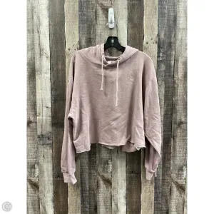 Casual Look Sweatshirt Hoodie By Cme In Mauve, Size: M