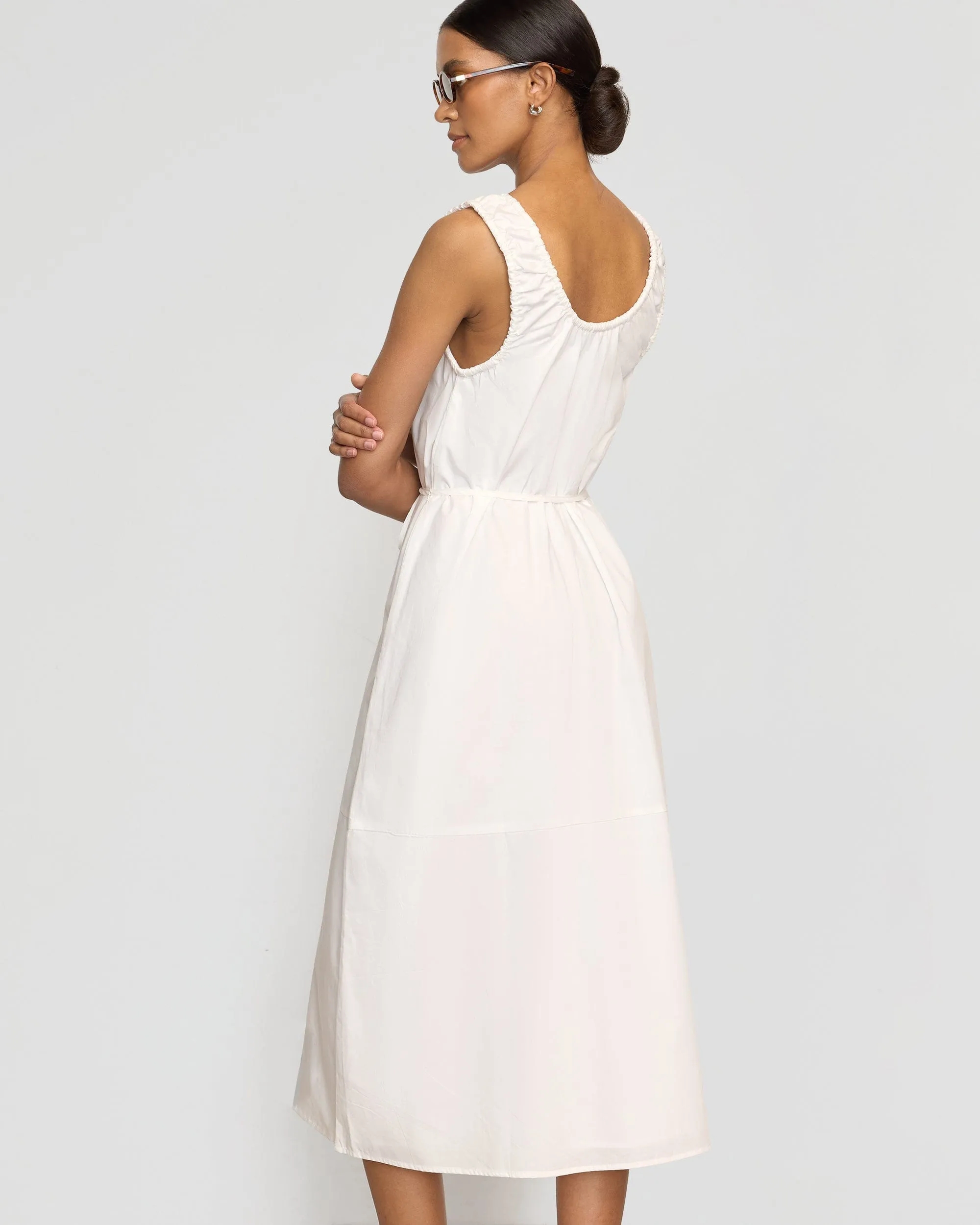Midori Organic Cotton U-Neck Dress HighElasticity