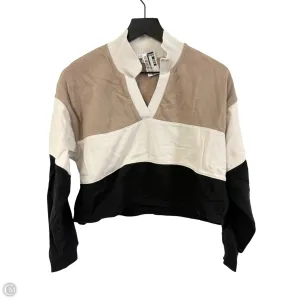 Sweatshirt Collar By Z Supply In Black & Tan, Size: S Sporty Gear Easy Breath