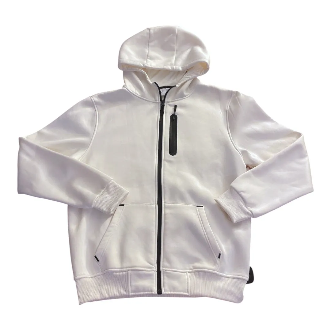 Soft Touch Sweatshirt Hoodie By Cmc In Ivory, Size:L