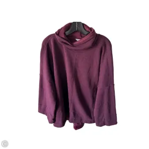 BreathableFabric Athletic Sweatshirt Collar By Athleta In Purple, Size: L