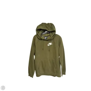 Athletic Sweatshirt Hoodie By Nike Apparel In Green, Size: L Classic Hoodie Layered Paneling