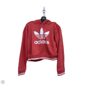 Sweatshirt Hoodie By Adidas In Orange, Size: S Trendy Jacket