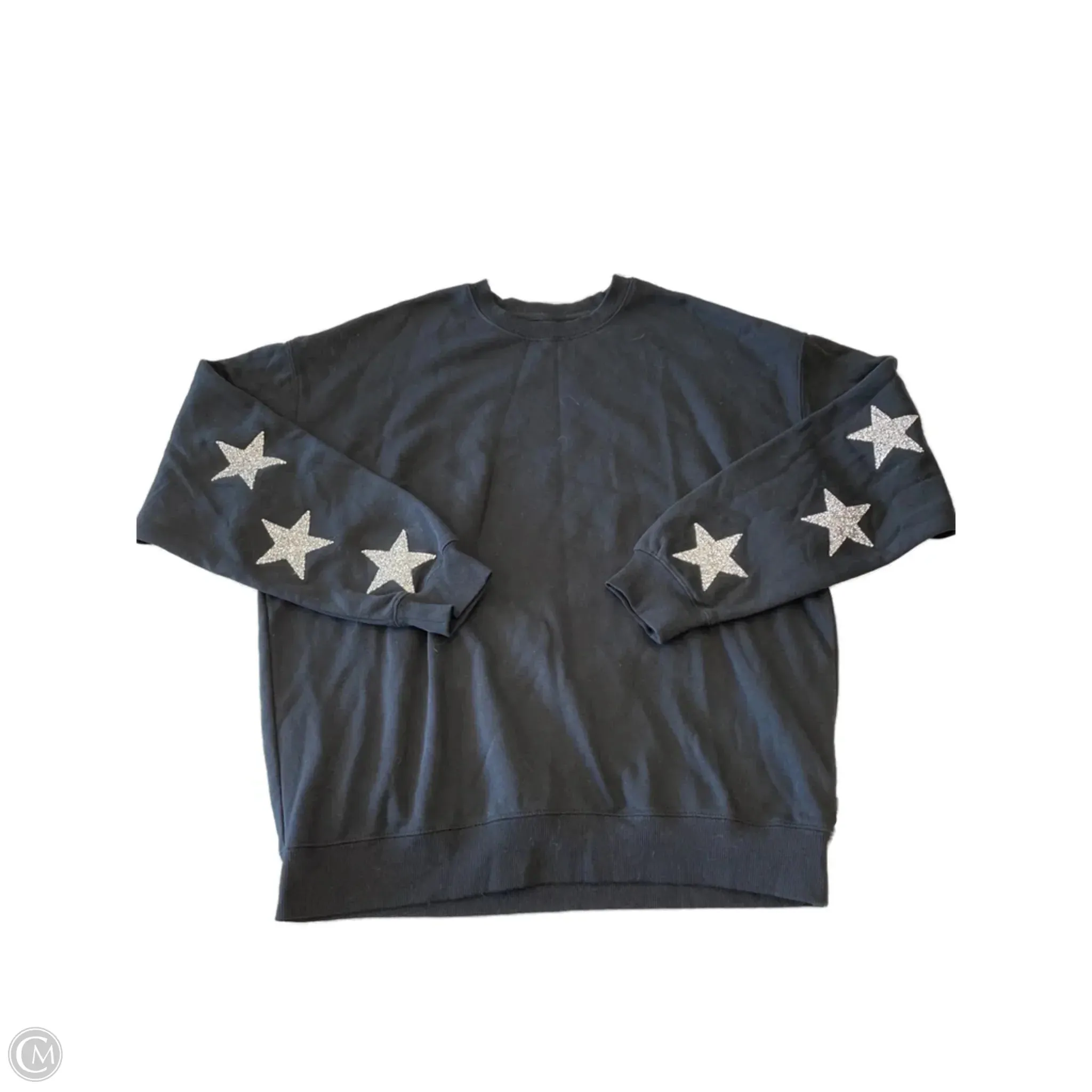 Reinforced Stitching SustainableProduction Sweatshirt Crewneck By Clothes Mentor In Black, Size: L