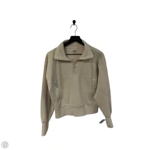 VersatileStyle Athletic Sweatshirt Collar By Old Navy In Tan, Size: M