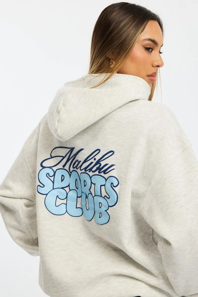 product tie dye uniqueness Grey Graphic Hoodie Long Sleeve