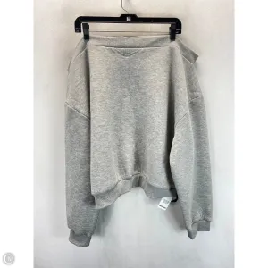 Reinforced Stitching EasyCareMaterial Sweatshirt Crewneck By Boohoo Boutique In Grey, Size: L