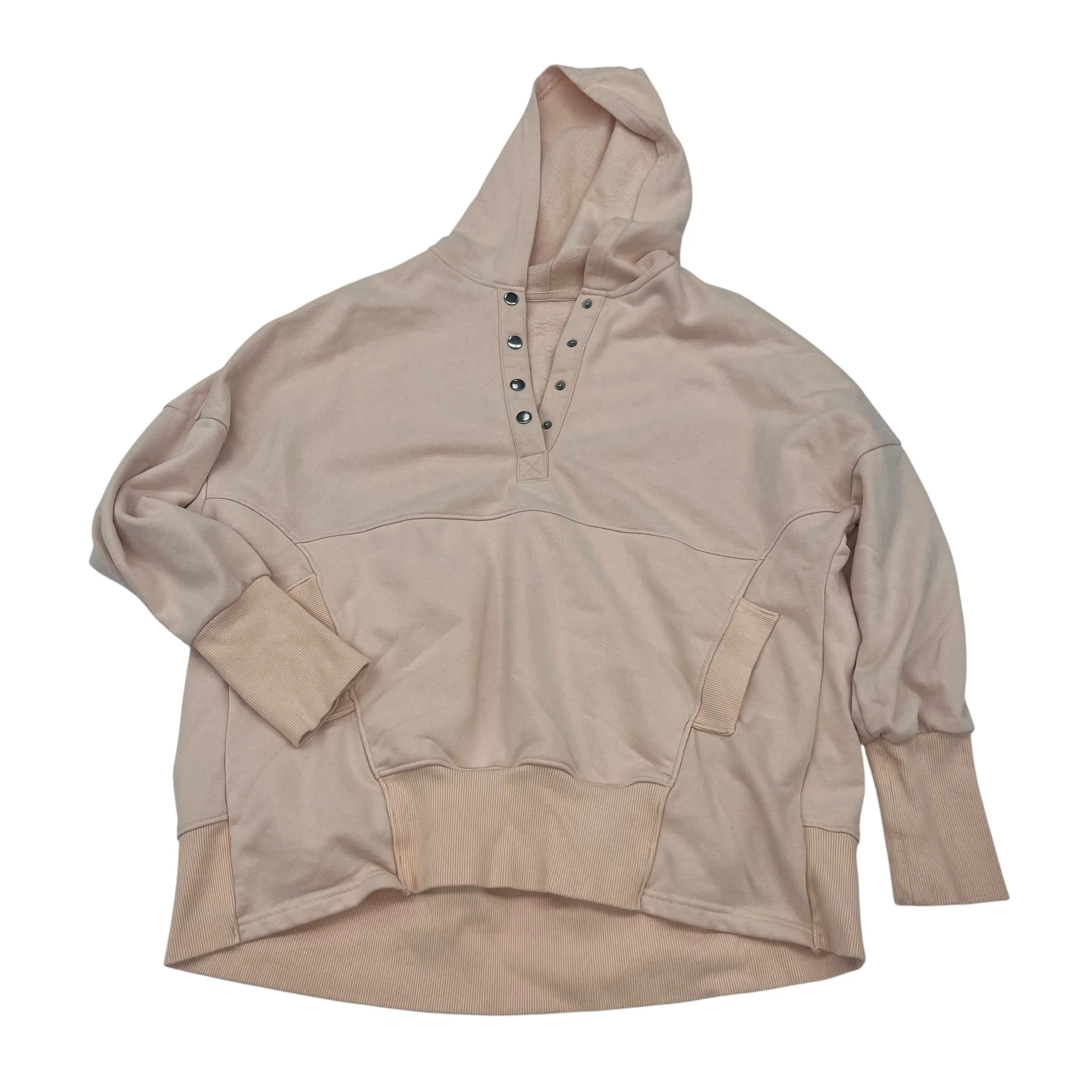 QuickDryDesign Seamless Sleeve Construction SWEATSHIRT HOODIE by    CLOTHES MENTOR In PINK, Size: M