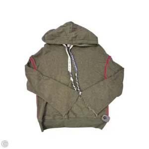 Heavy Silk Sweatshirt Hoodie By Sundry In Green, Size: S