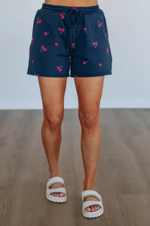 kids present for her Cherry Picked Lounge Shorts