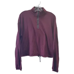 Breath Skin Athletic Sweatshirt Collar By Beyond Yoga In Maroon, Size:S