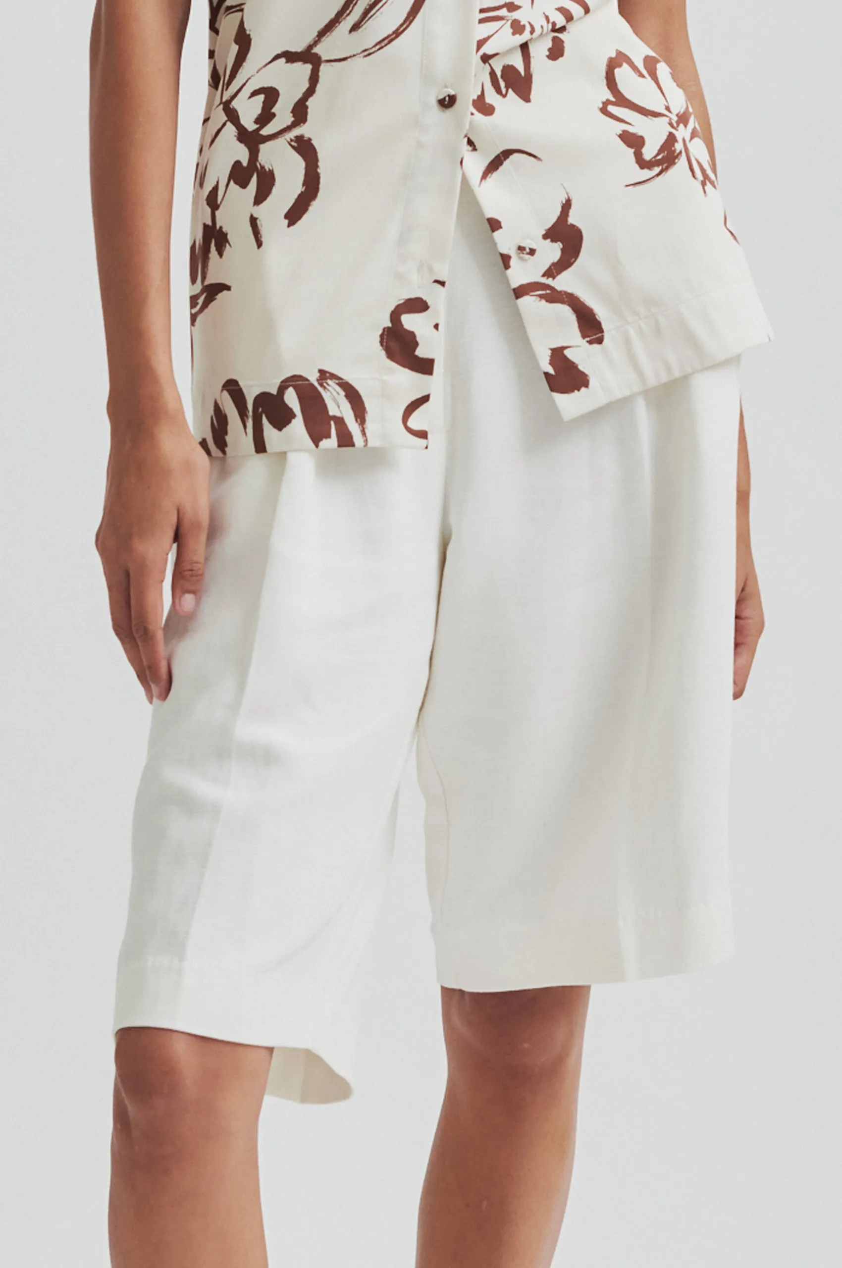 Lino Shorts Fairy Core Casual Pants