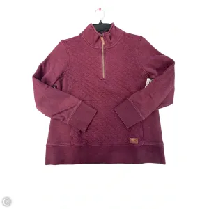 Sweatshirt Collar By L.l. Bean In Maroon, Size: M Mature Charm SmoothInnerLining