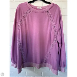 Sweatshirt Crewneck By New In In Purple, Size: L Comfortable fit