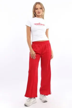 Red Track Pants Side Stripe LowProfileWaistband