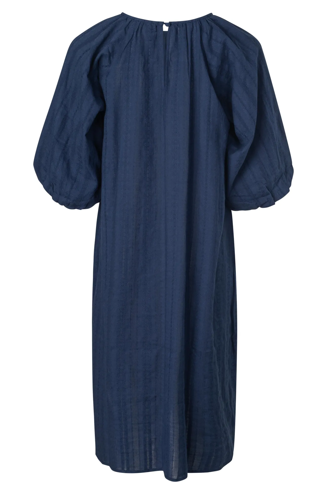 River Flow 100% Cotton Floral Stripe Dress | NAVY | 6117A1