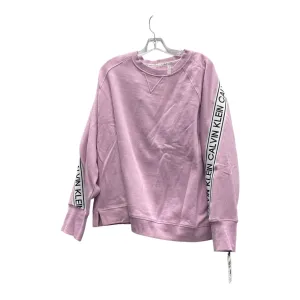 Athletic Sweatshirt Crewneck By Calvin Klein Performance In Purple, Size:1X UniversalFit