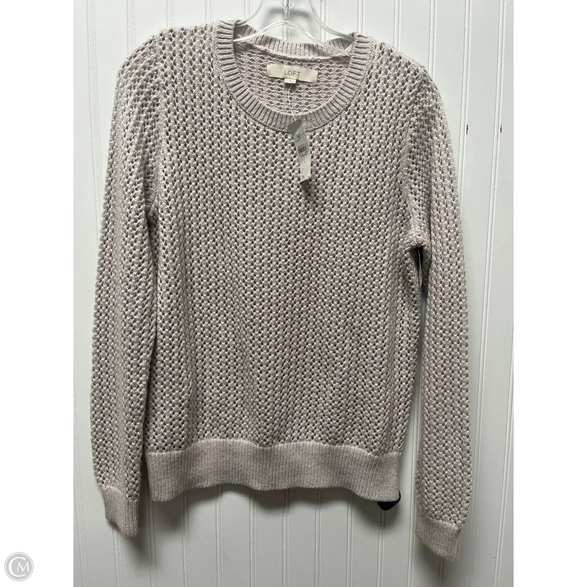 Sweatshirt Crewneck By Loft In Grey, Size: L Digital Core