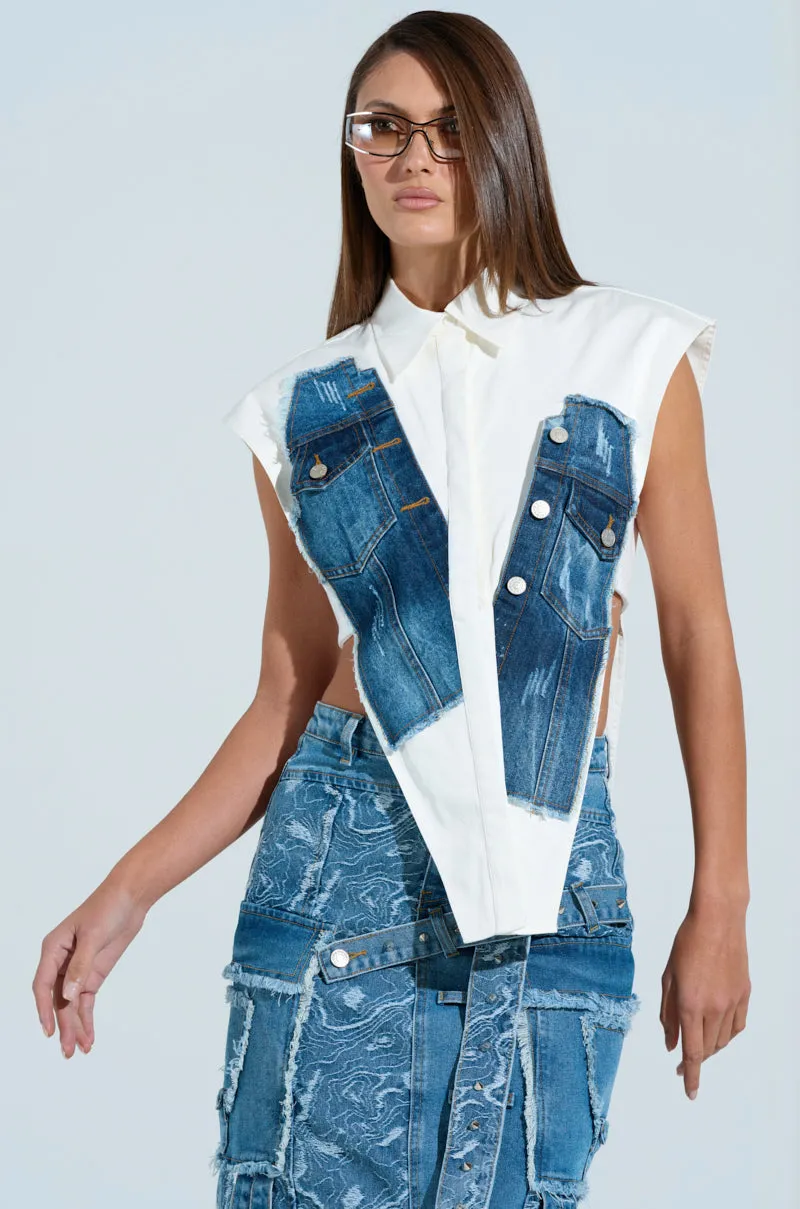 JAYDA BUTTON UP SHIRT mining