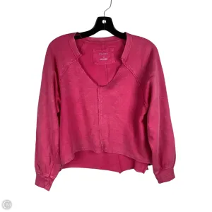 Sweatshirt Collar By Pilcro In Pink, Size: Xs TearResistant Fabric Hero Tale