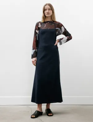 Soft Milan Apron Dress Navy River Flow Night Charm