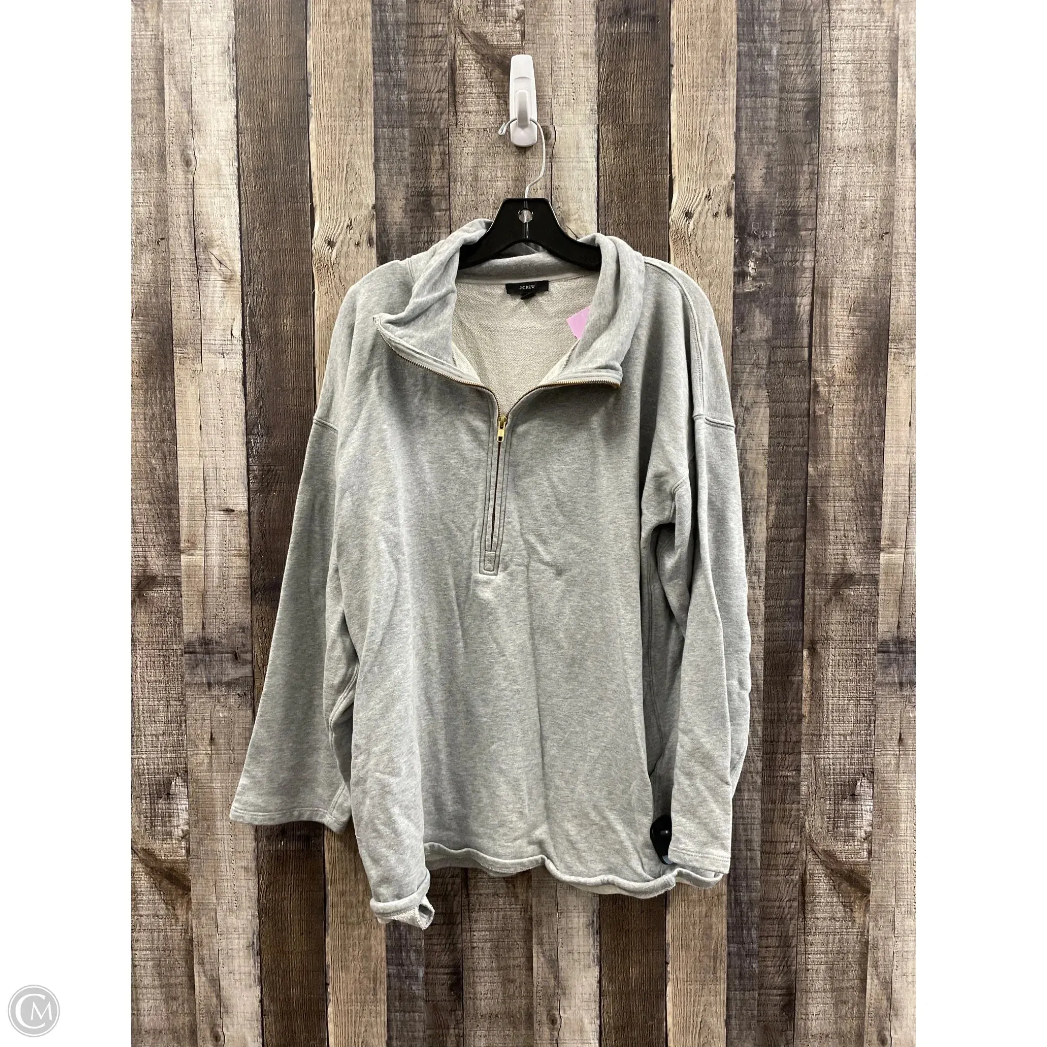 Sweatshirt Collar By J. Crew In Grey, Size: L DoubleStitchedSeams Star Light