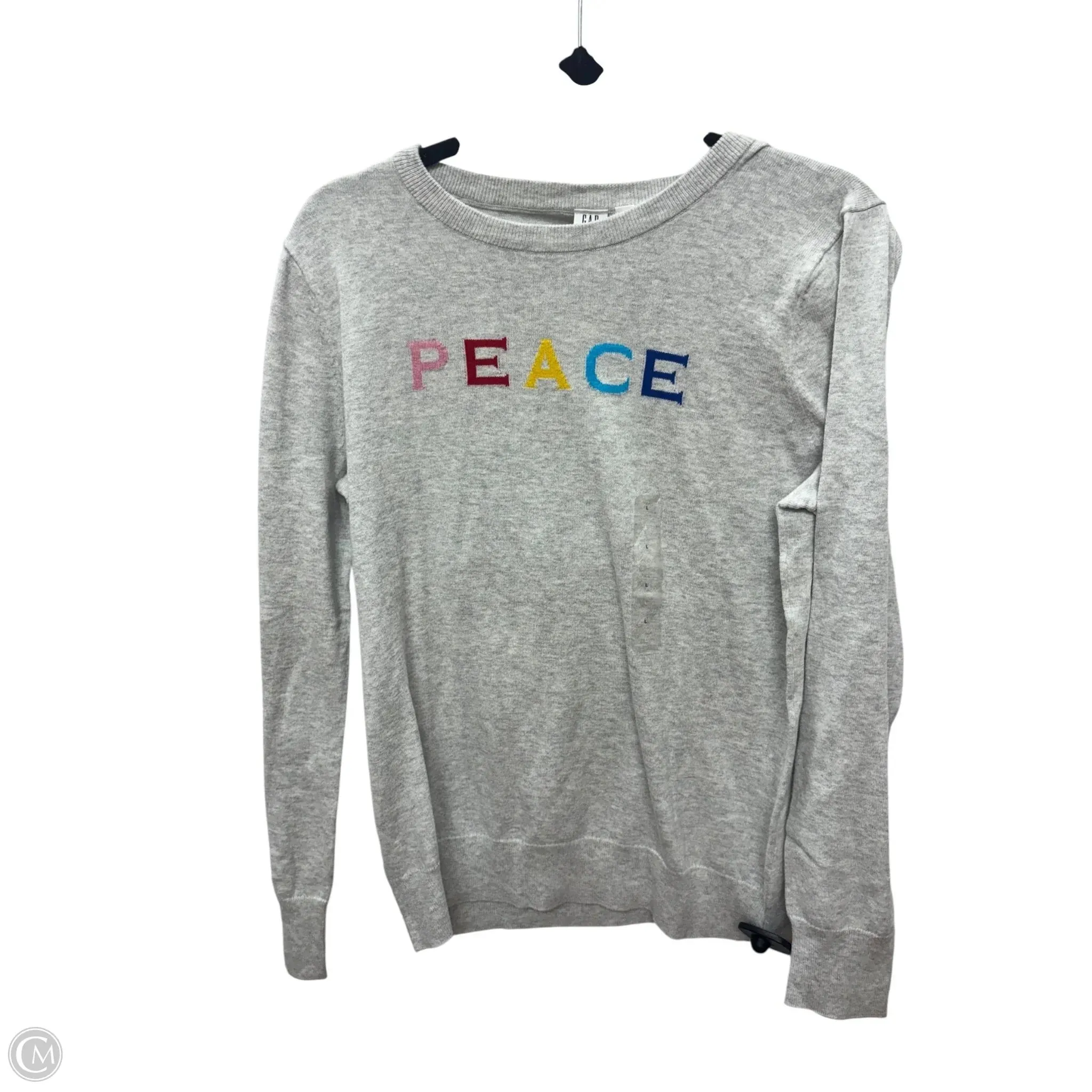 Sweatshirt Crewneck By Gap In Grey, Size: L Surf Mood Thermal Insulation
