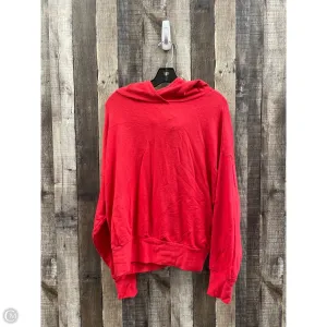 Classic Wear StaticResistant Sweatshirt Hoodie By Fabletics In Red, Size: S