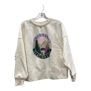 Lounge Gear Calm Tone Sweatshirt Crewneck By Lou And Grey In Ivory, Size:Mp