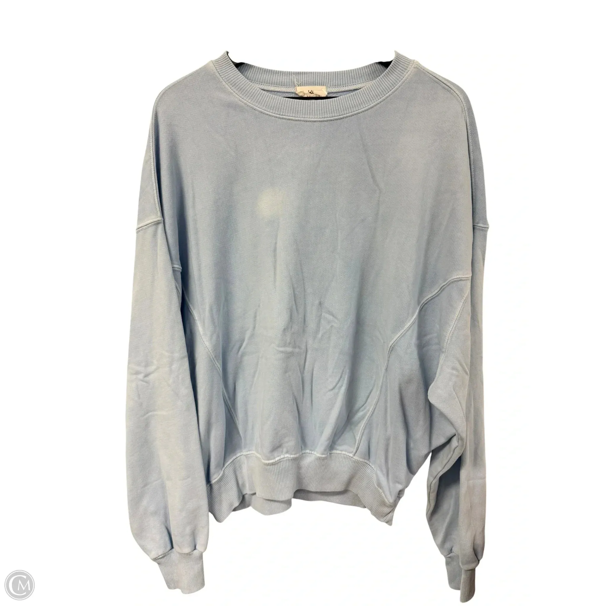 Soft Jersey Breezy Design Sweatshirt Crewneck By Clothes Mentor In Blue, Size: S