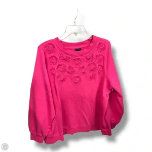 Sweatshirt Crewneck By Talbots In Pink, Size: 2x Functional Fashion
