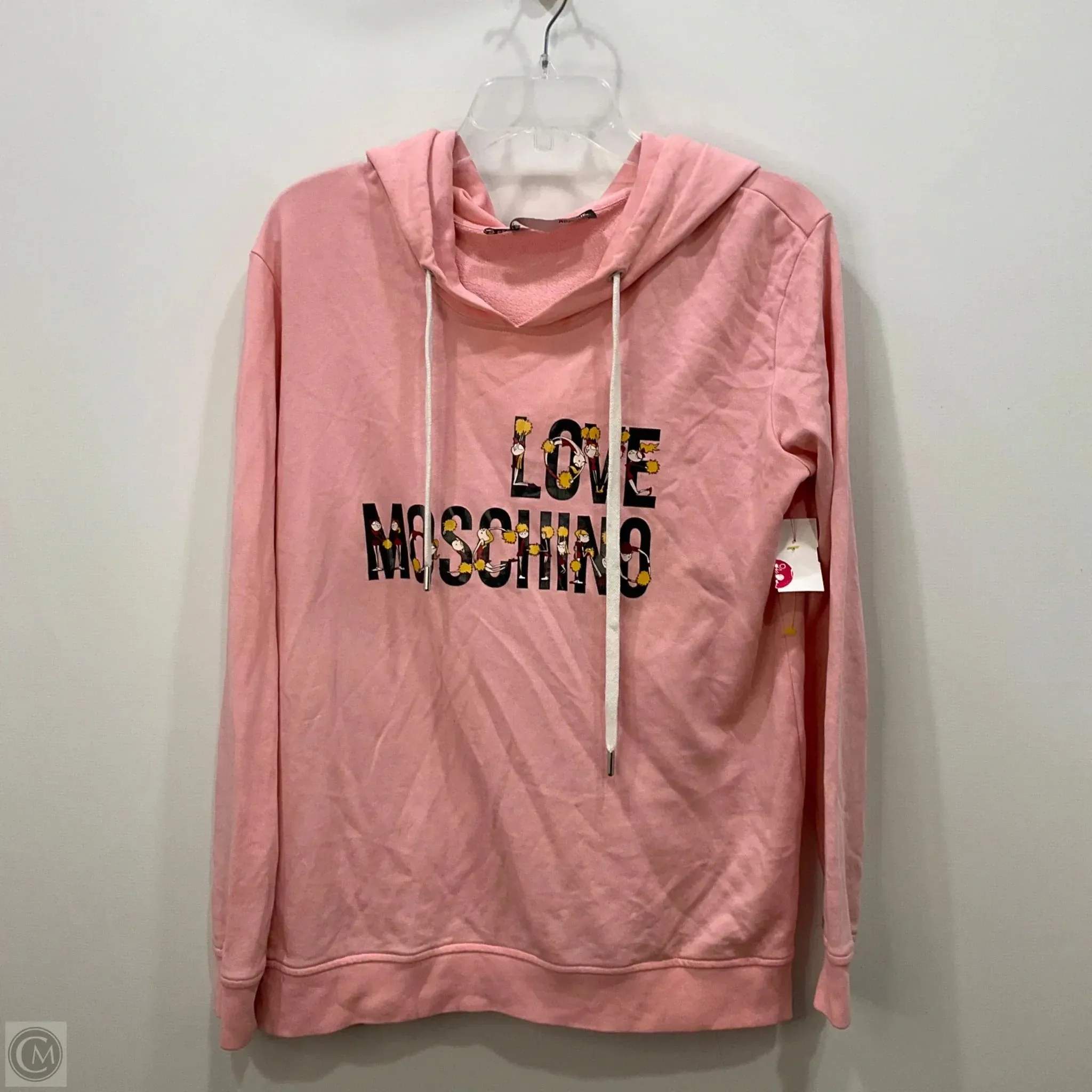 Sweatshirt Hoodie By Love Moschino In Pink, Size: M Trendy Hat Cold Weather