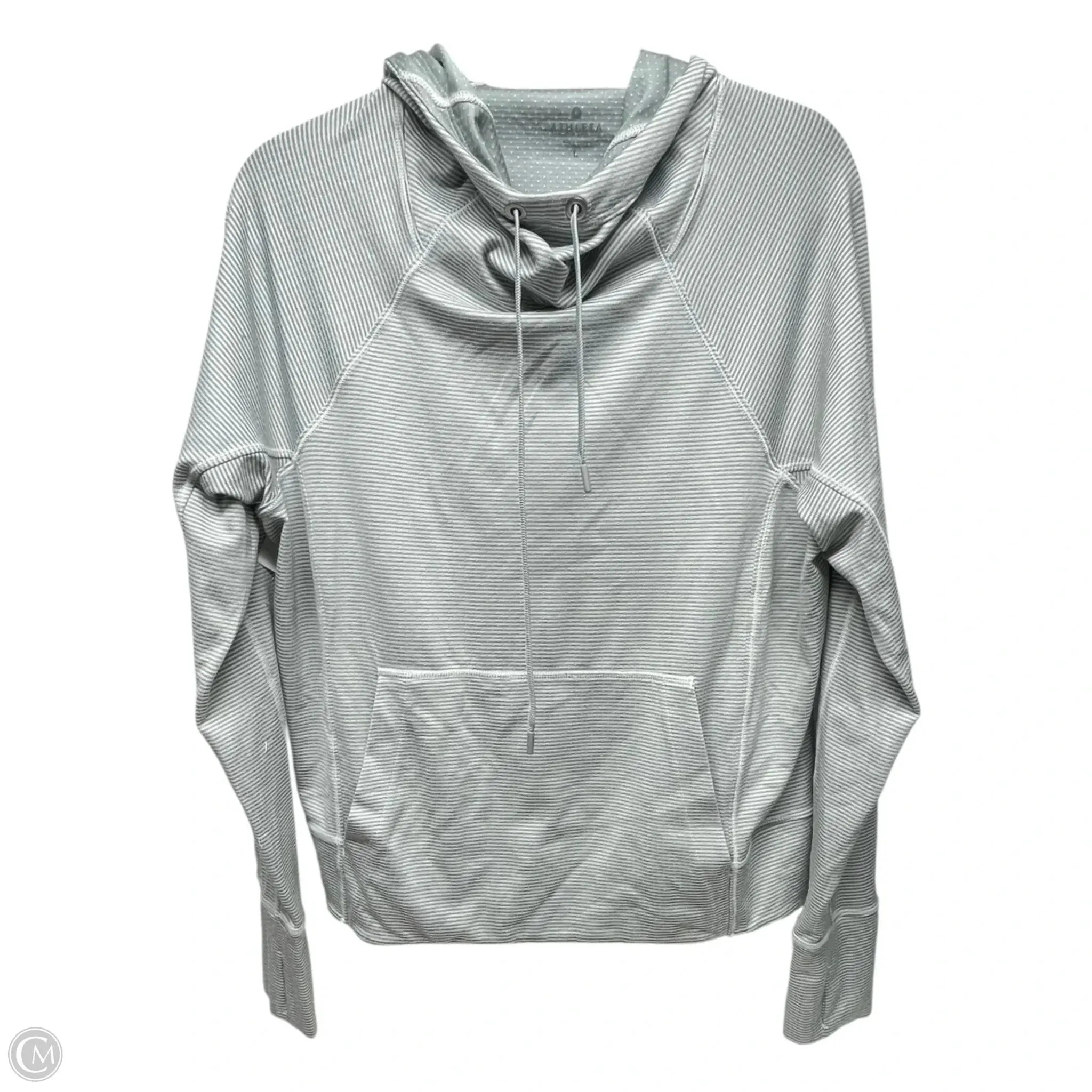 Athletic Sweatshirt Hoodie By Athleta In Grey, Size: L Breathable knit Vintage Soul
