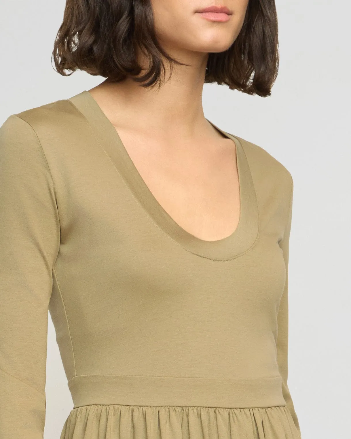 premium fabric Cherie U-Neck Jersey Dress