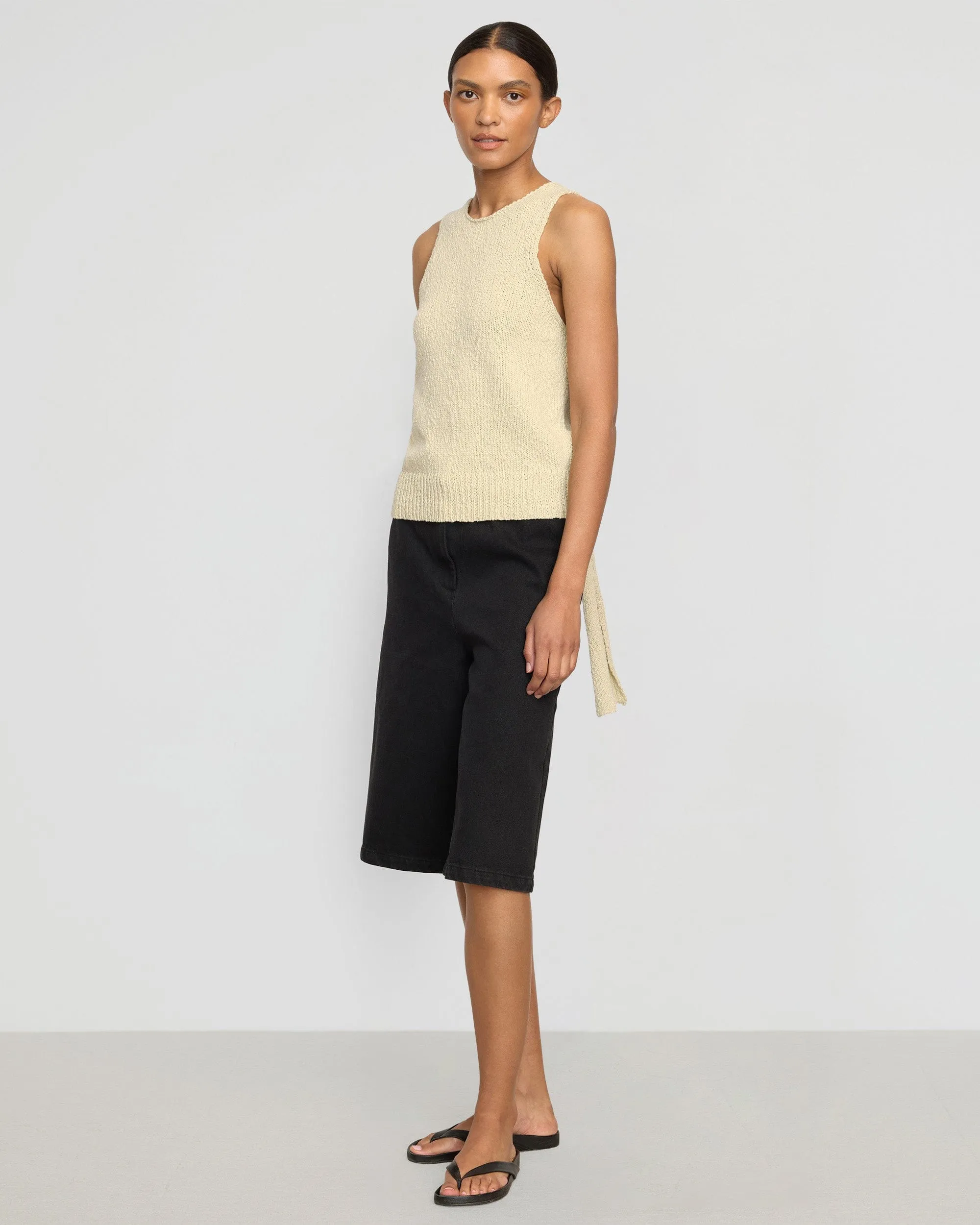 ZeroWaste Production NonRestrictiveCut Arinna Tie-Racerback Organic Cotton Tank